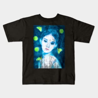 Moth Girl Kids T-Shirt